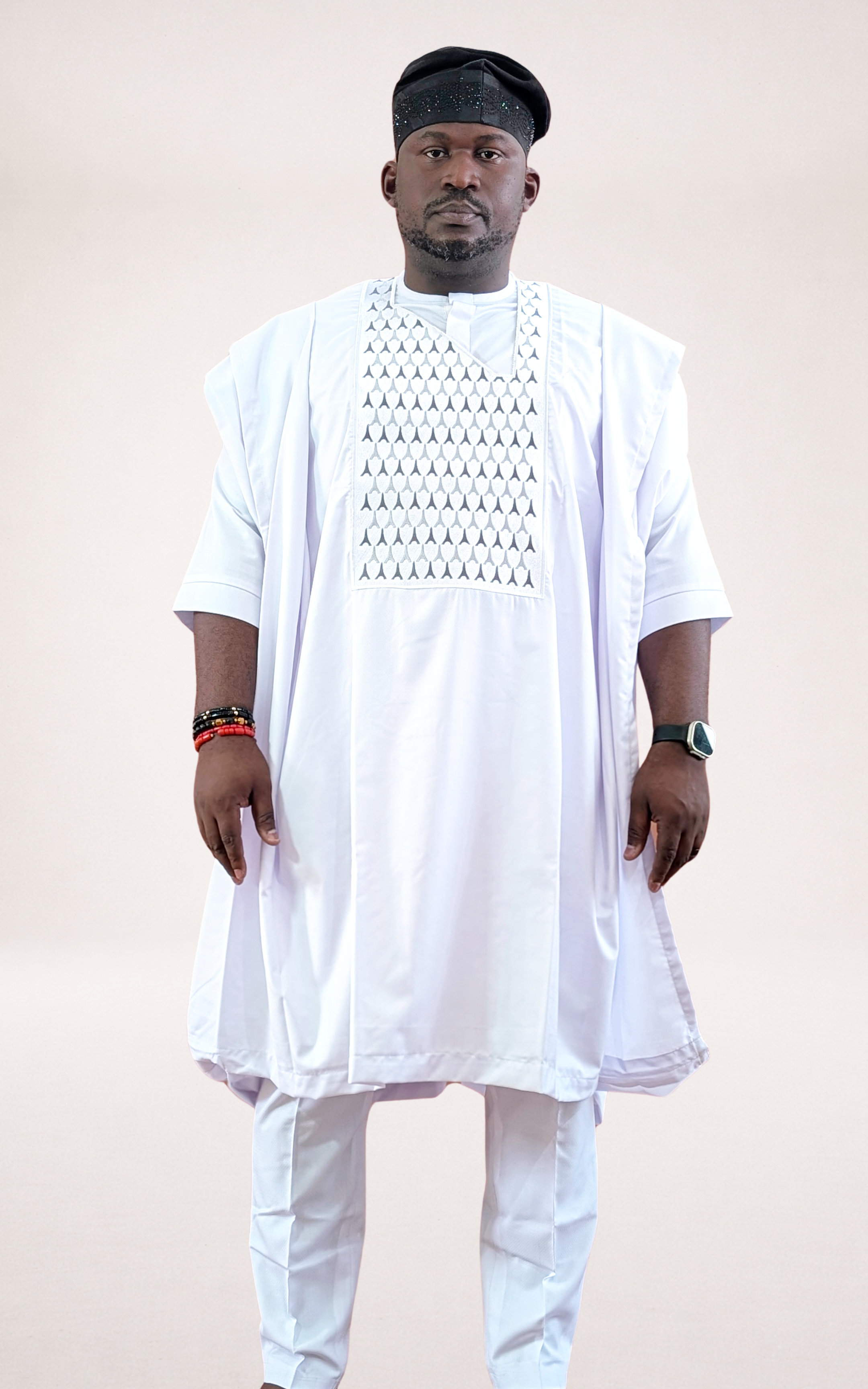 White Wool Agbada - page 1