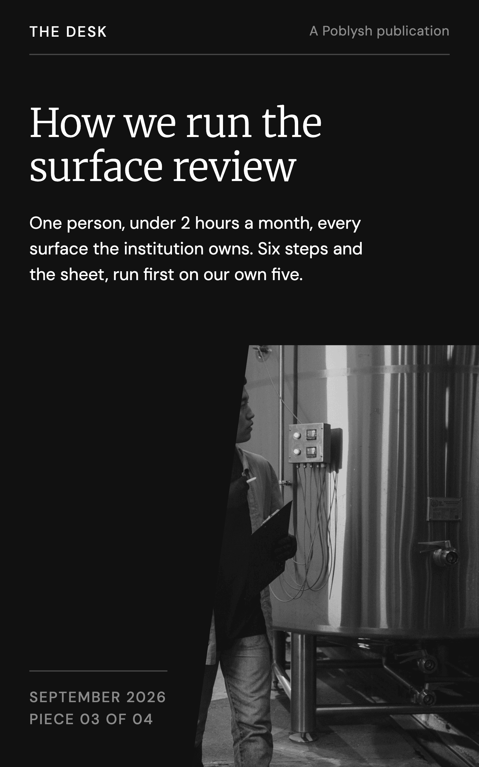 How we run the surface review